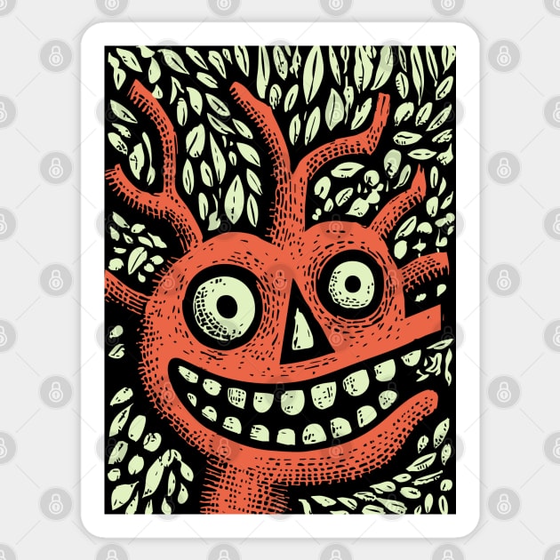 Mischievous Tree Monster | The Forest Sprite Sticker by TuncGK